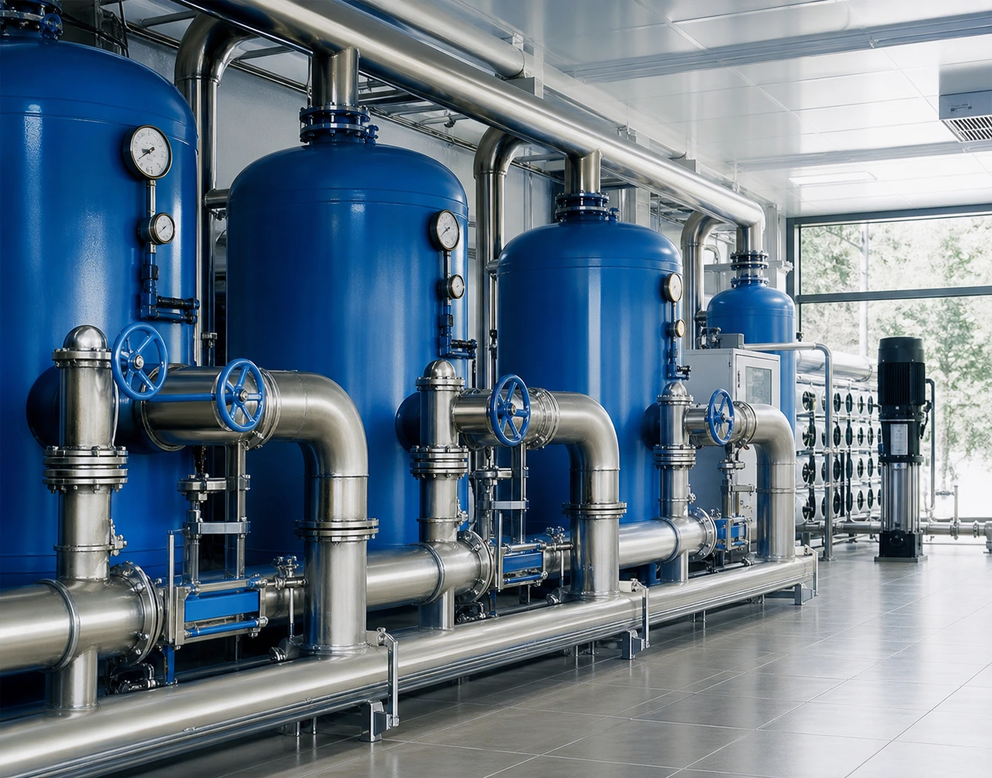 Bluescape water filtration installation
