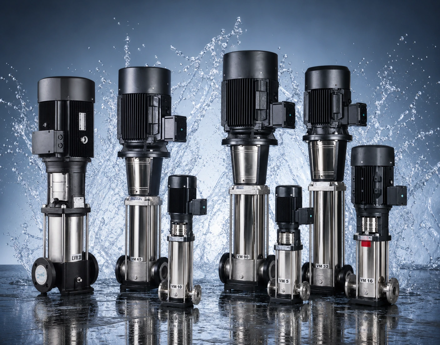 Vertical multistage pump installation