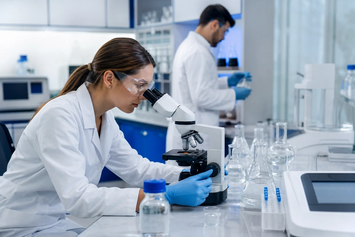 Water testing laboratory analysis